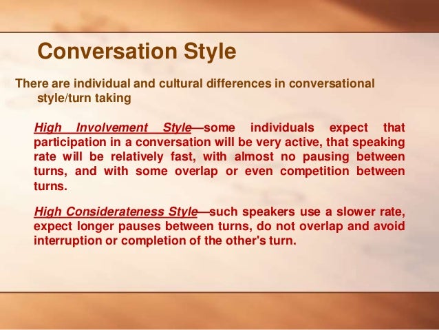 One sided conversation definition